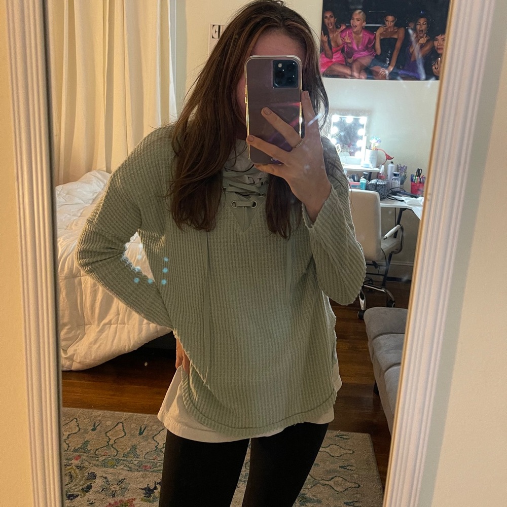 Cozy Waffle Knit Shirt